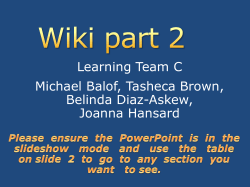 Wiki Graphic organizer - LearningTeamC