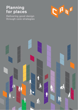 Planning for places: delivering good design through core strategies