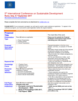 - European Center of Sustainable Development