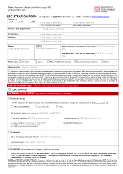 Registration Form - National Heart Centre Singapore