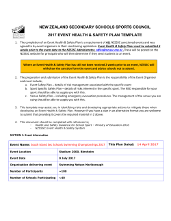 Event Management Plan Template and Guidance Notes