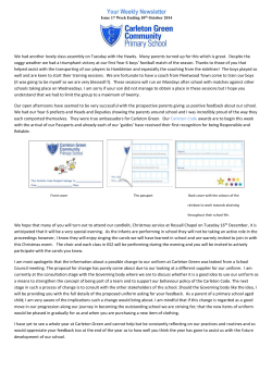 Newsletter 17 - Carleton Green Community Primary School