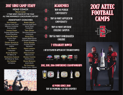 2017 aztec football camps