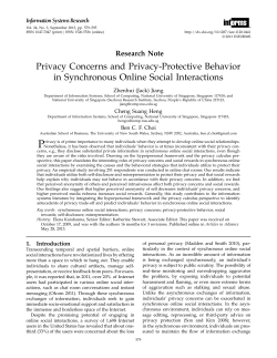 Privacy Concerns and Privacy-Protective