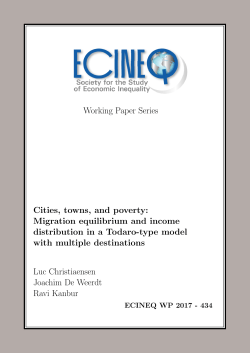 Migration equilibrium and income distribution in a Todaro