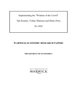 Implementing the "Wisdom of the Crowd"