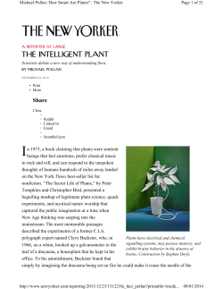 the intelligent plant - FRST 436/537C