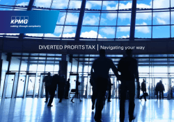 An overview of the Diverted Profits Tax