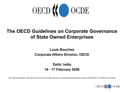 The OECD Guidelines on Corporate Governance of State Owned