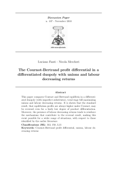 The Cournot-Bertrand profit differential in a differentiated duopoly