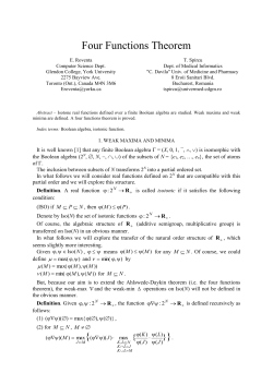 Four Functions Theorem