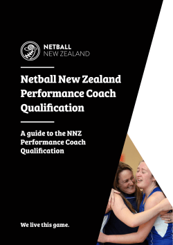 Netball New Zealand Performance Coach Qualification