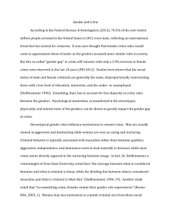 Gender and Crime