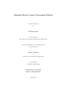 Optimal breast cancer screening policies
