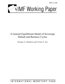 A General Equilibrium Model of Sovereign Default and