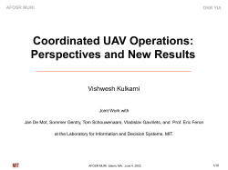 Coordinated Path Planning for a UAV Cluster