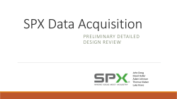 SPX Data Acquisition