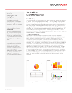 Event Management Data Sheet