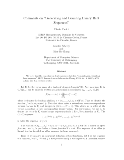 Comments on "Generating and Counting Binary Bent