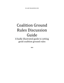 Coalition Ground Rules Discussion Guide - Re-Amp