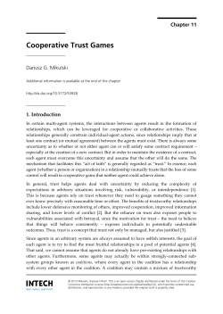 Cooperative Trust Games (PDF Available)