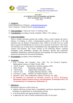 Learning Mathematics