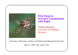 First Steps to Network Visualization with Pajek
