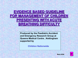 Interactive algorithm for use in clinical areas