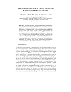 Real-Valued Multimodal Fitness Landscape Characterization