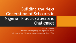 Building the Next Generation of Scholars in Nigeria