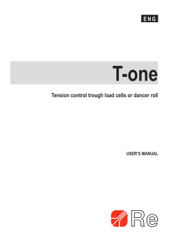 Tension control trough load cells or dancer roll .ITA. ENG