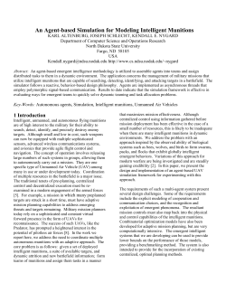Modeling Unmanned Air Vehicles with a Multithreaded Agent