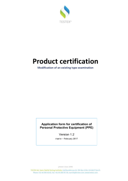Prolongation / Adjustment / Modification Form