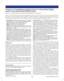 Prediction of Uvulopalatopharyngoplasty Outcome: Anatomy