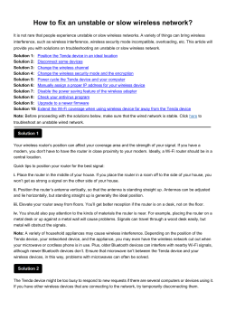 How to fix unstable or slow wireless network