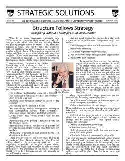strategic solutions - The Strategic Planning Group