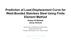 Prediction of Load-Displacement Curve for Weld-Bonded