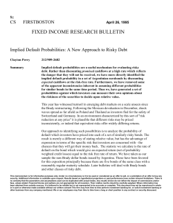 Implied Default Probabilities - NYU Stern School of Business