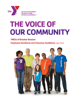 YMCA of Greater Boston Employee Handbook