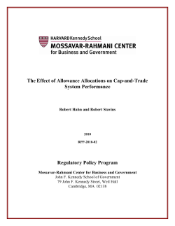 The Effect of Allowance Allocations on Cap-and
