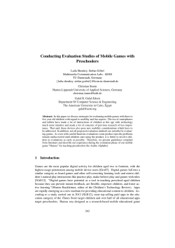 Conducting Evaluation Studies of Mobile Games with Preschoolers