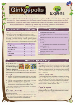 1 Overview and Goal of the Game Materials 1 Module 1 : New
