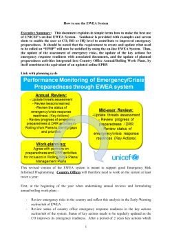 Early Warning Early Action