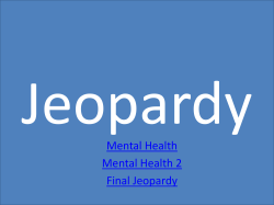 Jeopardy - thenewPE