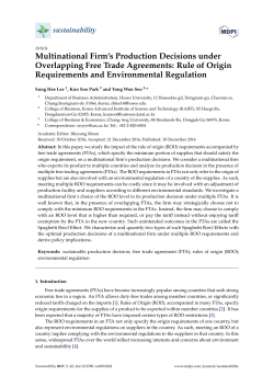 Multinational Firm`s Production Decisions under Overlapping
