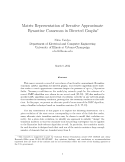 Matrix Representation of Iterative Approximate