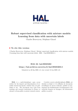 Robust supervised classification with mixture models: Learning from