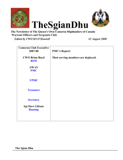 TheSgianDhu - Queen`s Own Cameron Highlanders of Canada