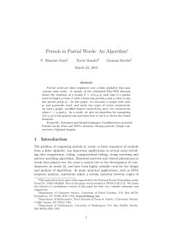 Periods in Partial Words: An Algorithm