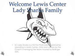 Welcome Lewis Center Lady Sharks Family
